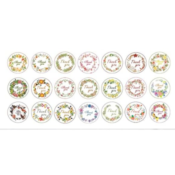 21 Round Thank you stickers - Picture 2 of 3